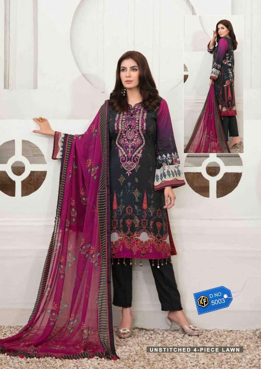 Keval Sobia Nazir Luxury Vol 5 Catalog Karachi Cotton Dress Materials
