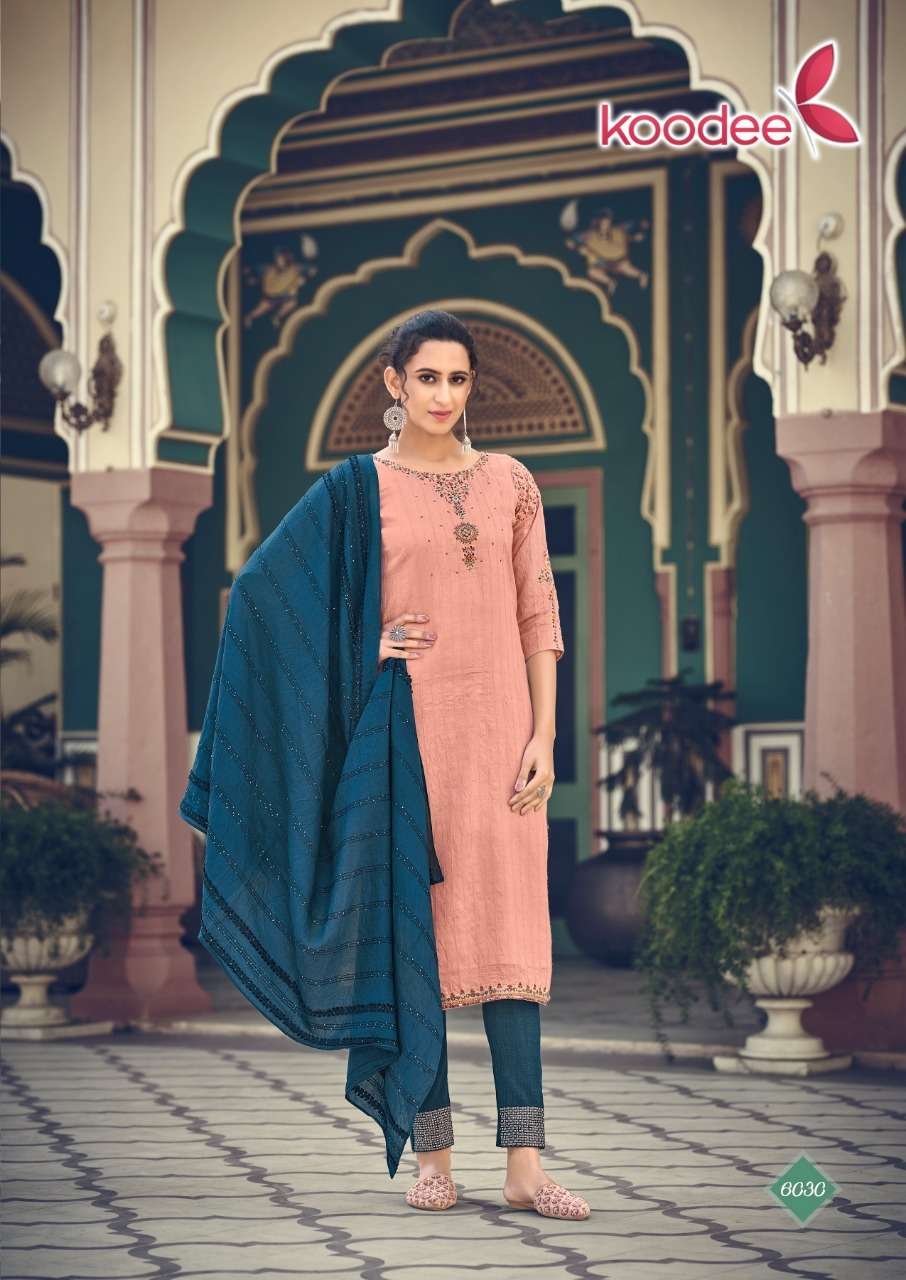Koodee Anupama Vol 1 Catalog Festive Wear Readymade Top Bottom With Dupatta 