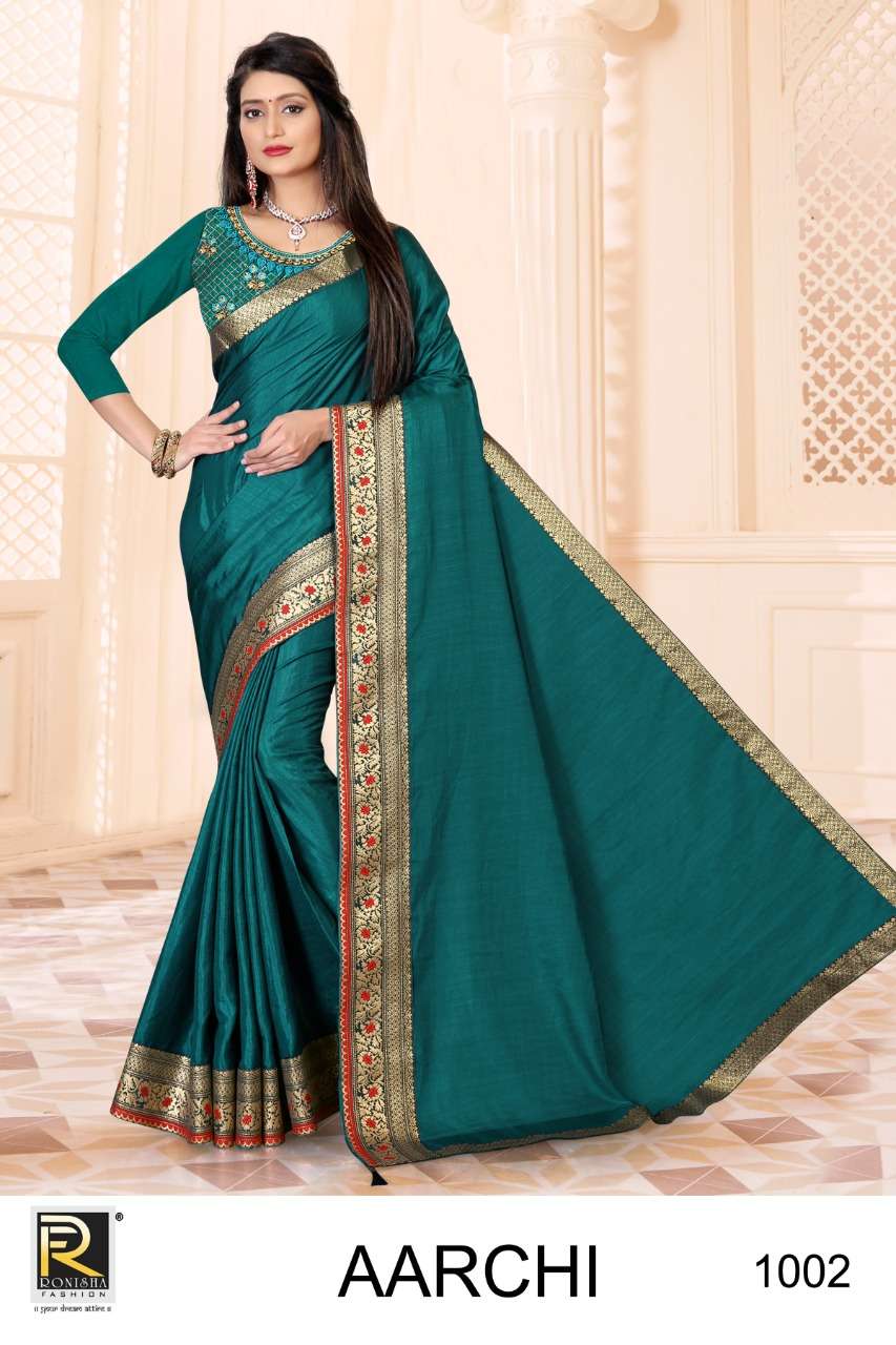Ronisha Aarchi catalogue Festive Wear Silk Saree 