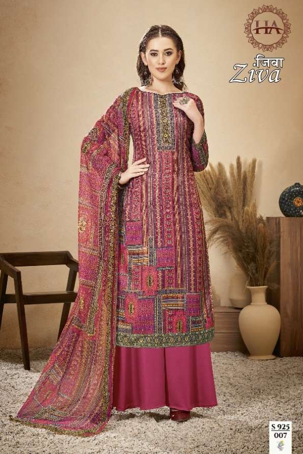 Harshit Ziva Catalog Daily Wear Jam Cotton Printed Ladies Dress Materials 