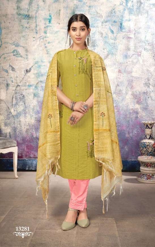 Kalaroop Hunter Catalog Party Wear Readymade Top Bottom With Dupatta