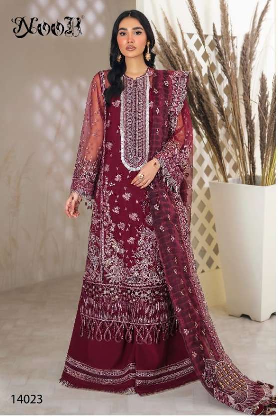 Noor Jazzmin Vol 2 Catalog Heavy Georgette Wear Pakistani Salwar Kameez 