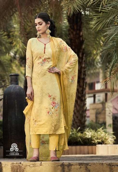 Romani Cherish Catalog Daily Wear Jam Satin Digital Printed Dress Materials 