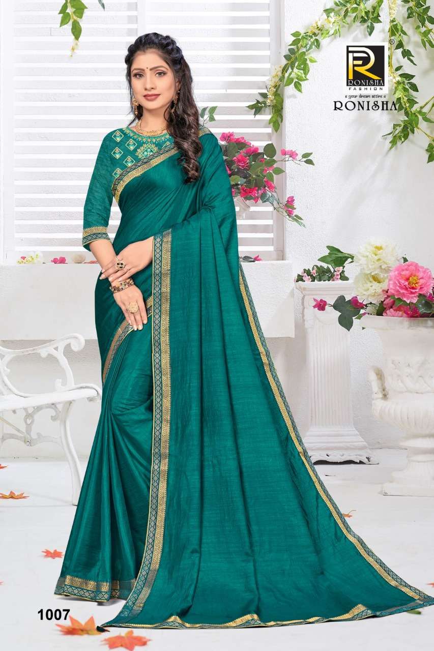 Ronisha Kanika Catalog Regular Wear Silk Saree Online at Wholesale 