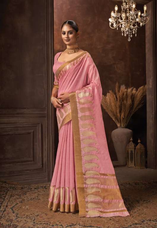 Sangam Panghat Catalog Fancy Wear Cotton Silk Saree Wholesale In Surat