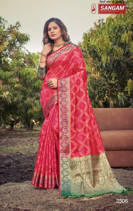 Sangam Prachi Catalog Traditional Wear Banarasi Silk Sarees 