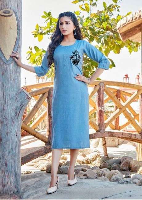 Smylee Firangi Vol 2 Catalog Regular Wear Rayon Embroidery Kurtis 