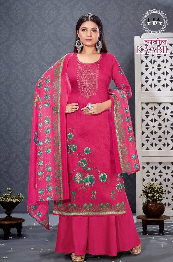Harshit Kaabil Catalog Regular Wear Pure Jam Cotton Dress Materials 