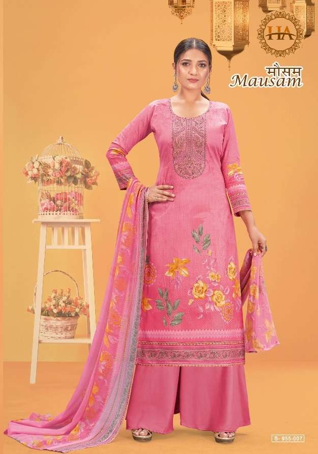 Harshit Mausam Catalog Daily Wear Jam Cotton Printed Women Dress Materials 