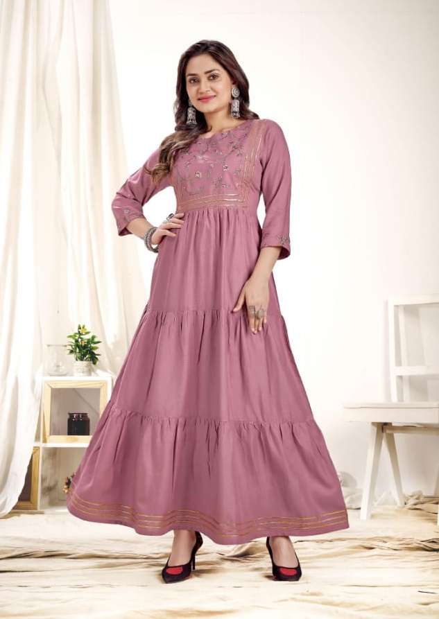 Kalaroop Zoya Vol 3 Catalog Party Wear Long Kurtis  