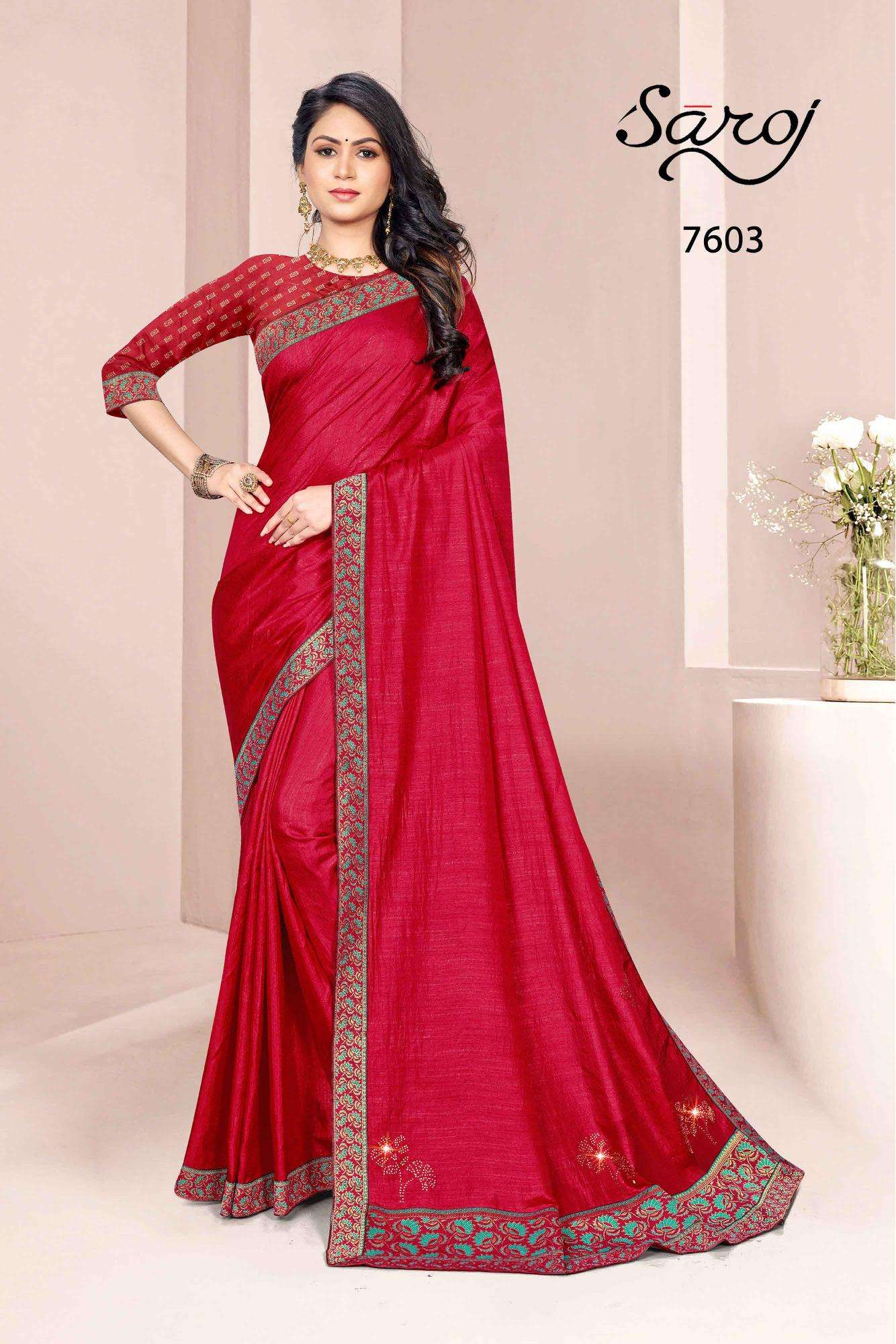 Queen Pink Party Wear Silk Saree Available Wholesale In India