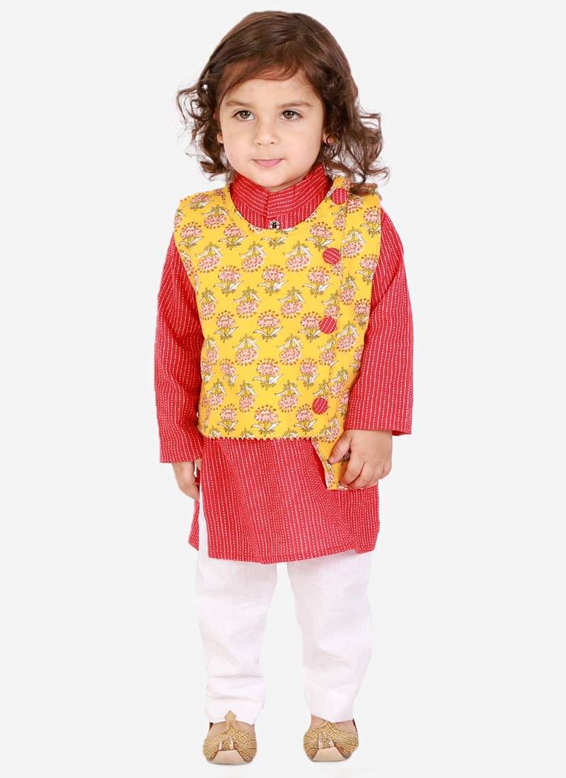 Kid Boys 1 Kurta Pyjama With Jacket Collection