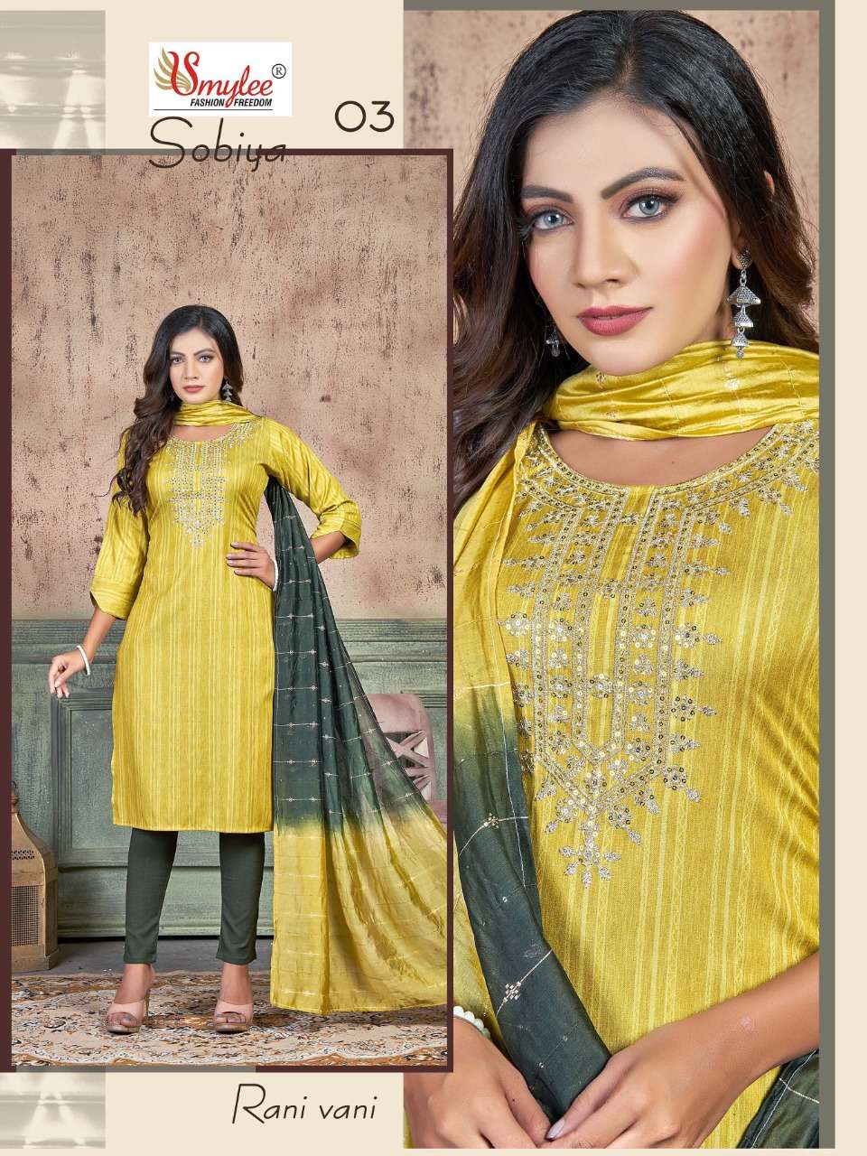 SOBHIYA  KURTI WITH PANT & DUPATTA CATLOG