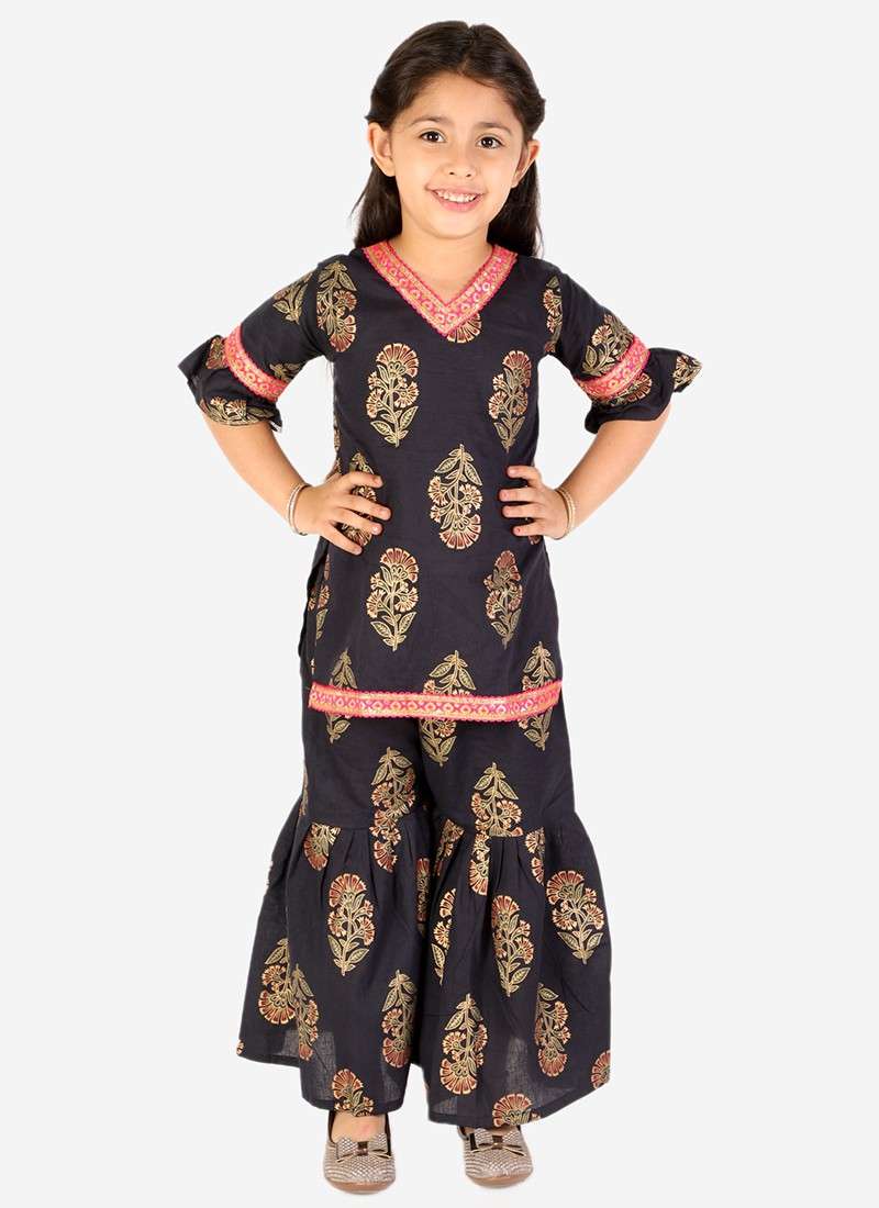 Zohra 1 Festive Wear Kurti With Sharara Kids Collection