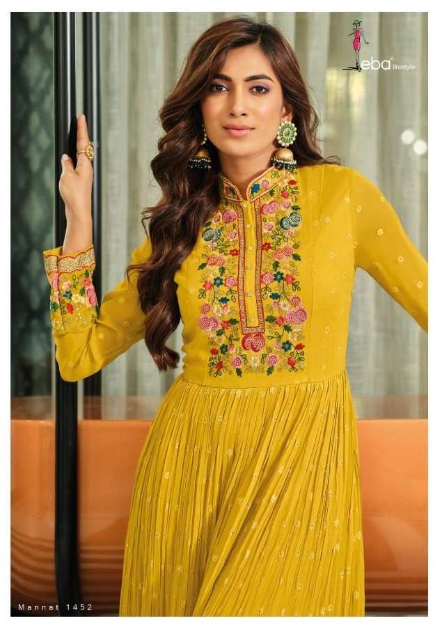 Eba Mannat Catalog Designer Wedding Wear Heavy Salwar Suits