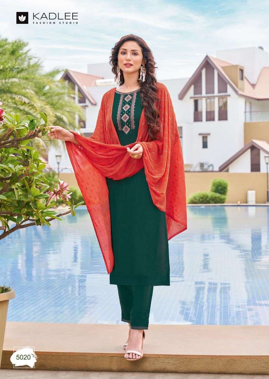 KADLEE (mittoo) Catalog  SHANAYA VOL 4 Top Bottom Dupatta