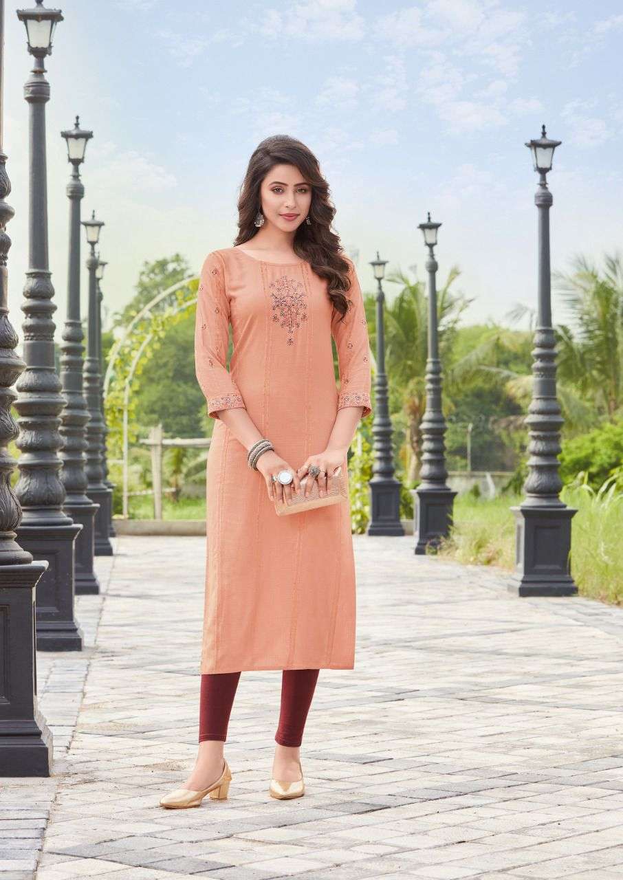 Koodee Pahal Vol 10 Catalog Fancy Wear Embroidery Kurtis