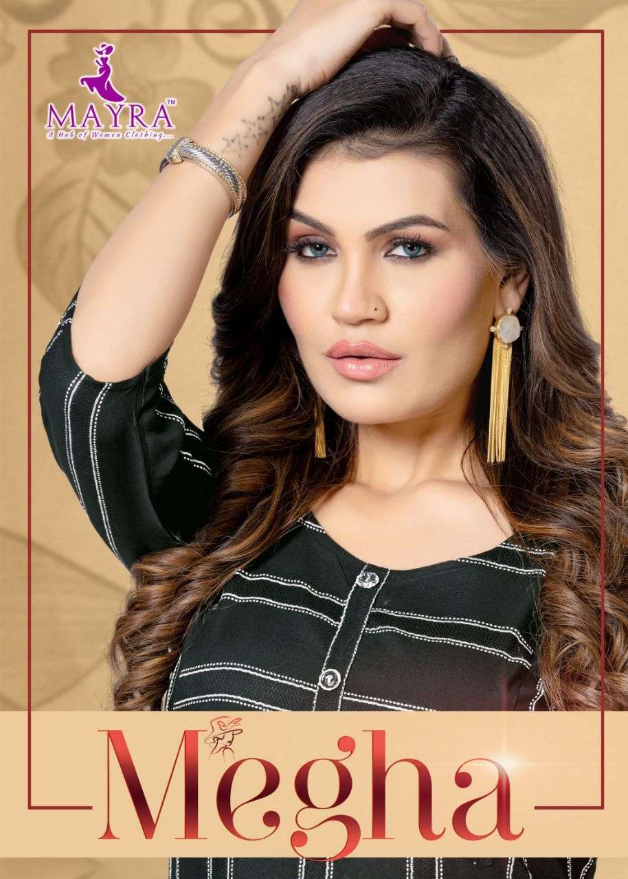 Mayra Megha Catalog Rayon Exclusive Designer Kurtis