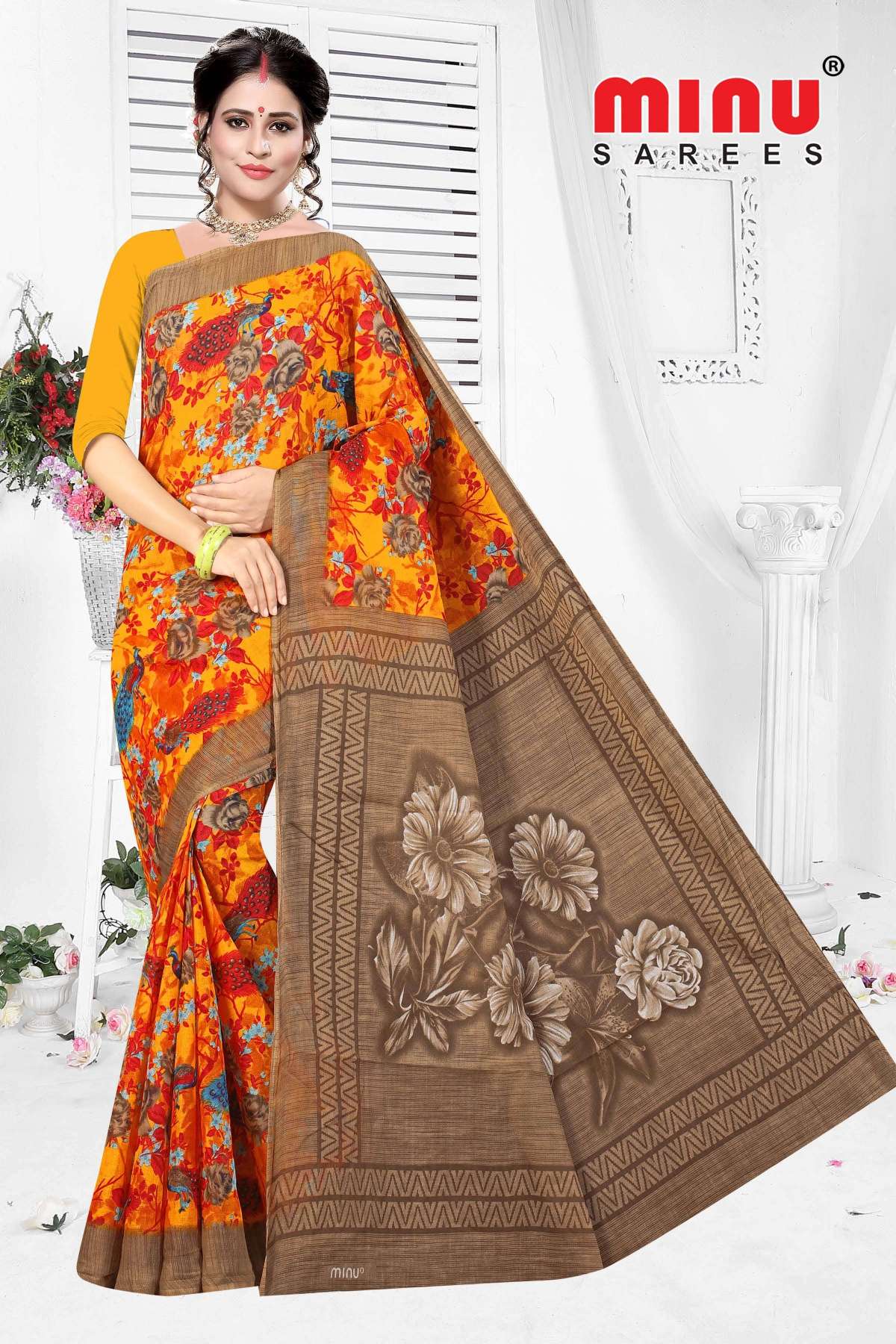 Chanderi Silk Cotton Saree - Designer Sarees Rs 500 to 1000 - SareesWala.com