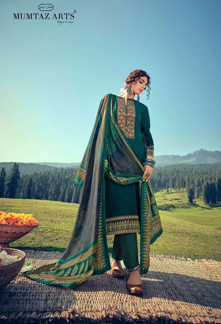 Mumtaz Arts Rangon Ki Duniya Shahtoosh Pashmina Digital Edition Dress Material 