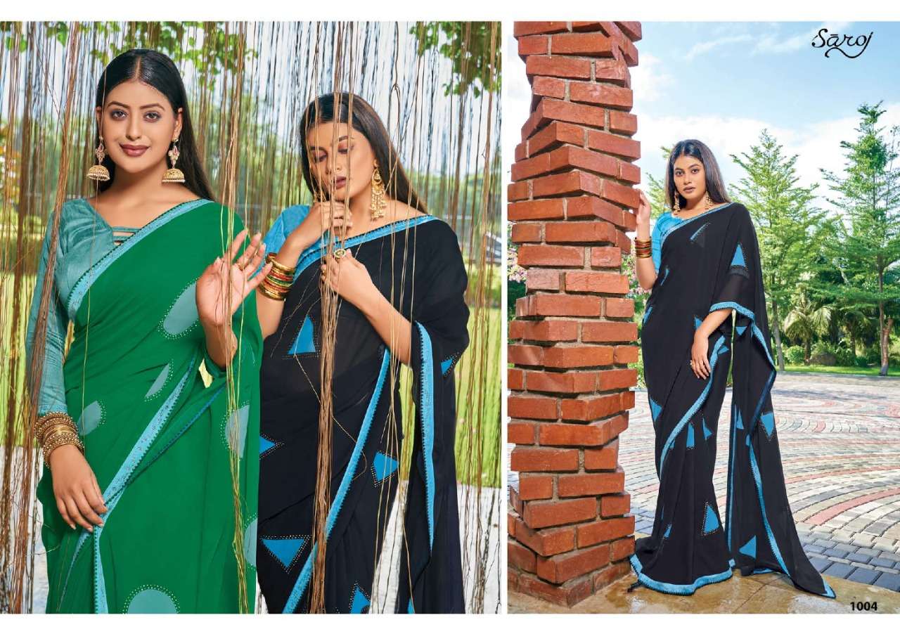 Saroj Nagme Catalog Casual Wear Georgette Sarees