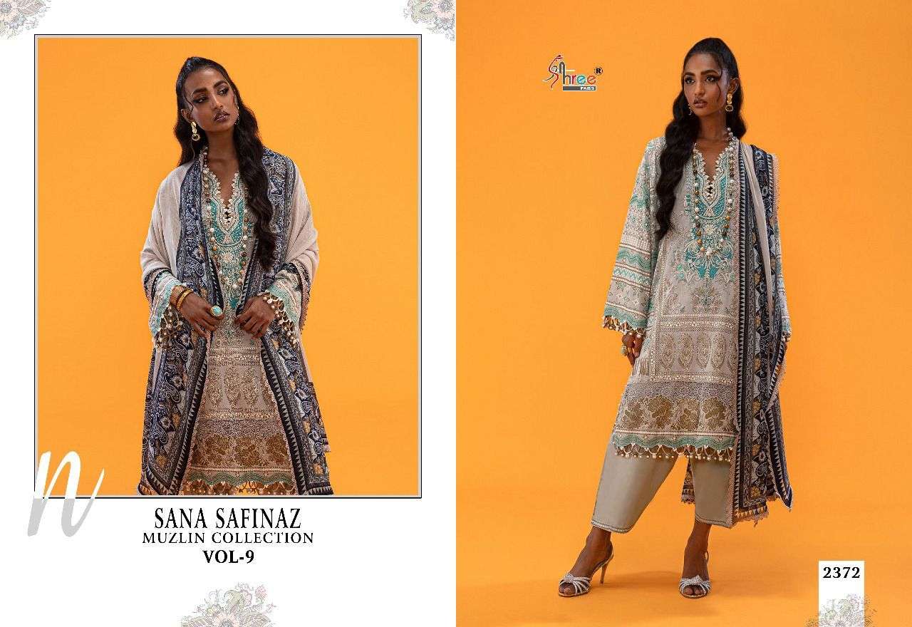 Shree Sana Safinaz Muzlin Collection Vol 9 Catalog Cotton Pakistani Salwar Suits