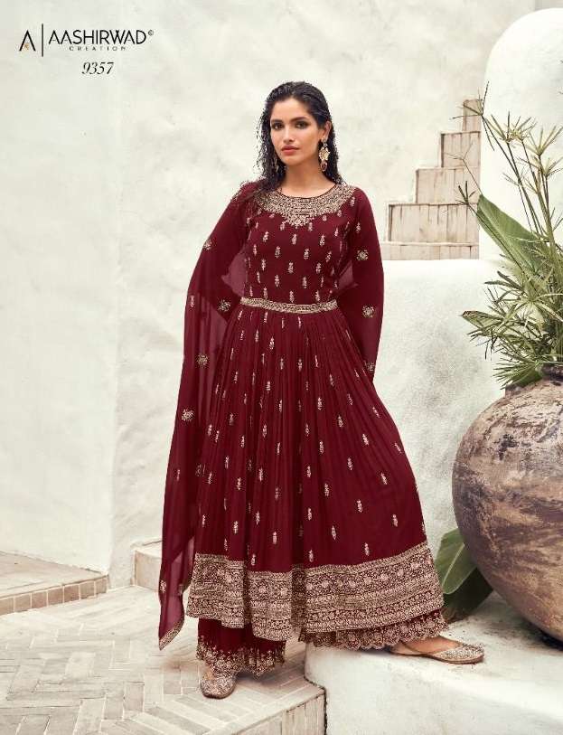 Aashirwad Tasshi Catalog Georgette Wear Pakistani Salwar Suits Wholesale
