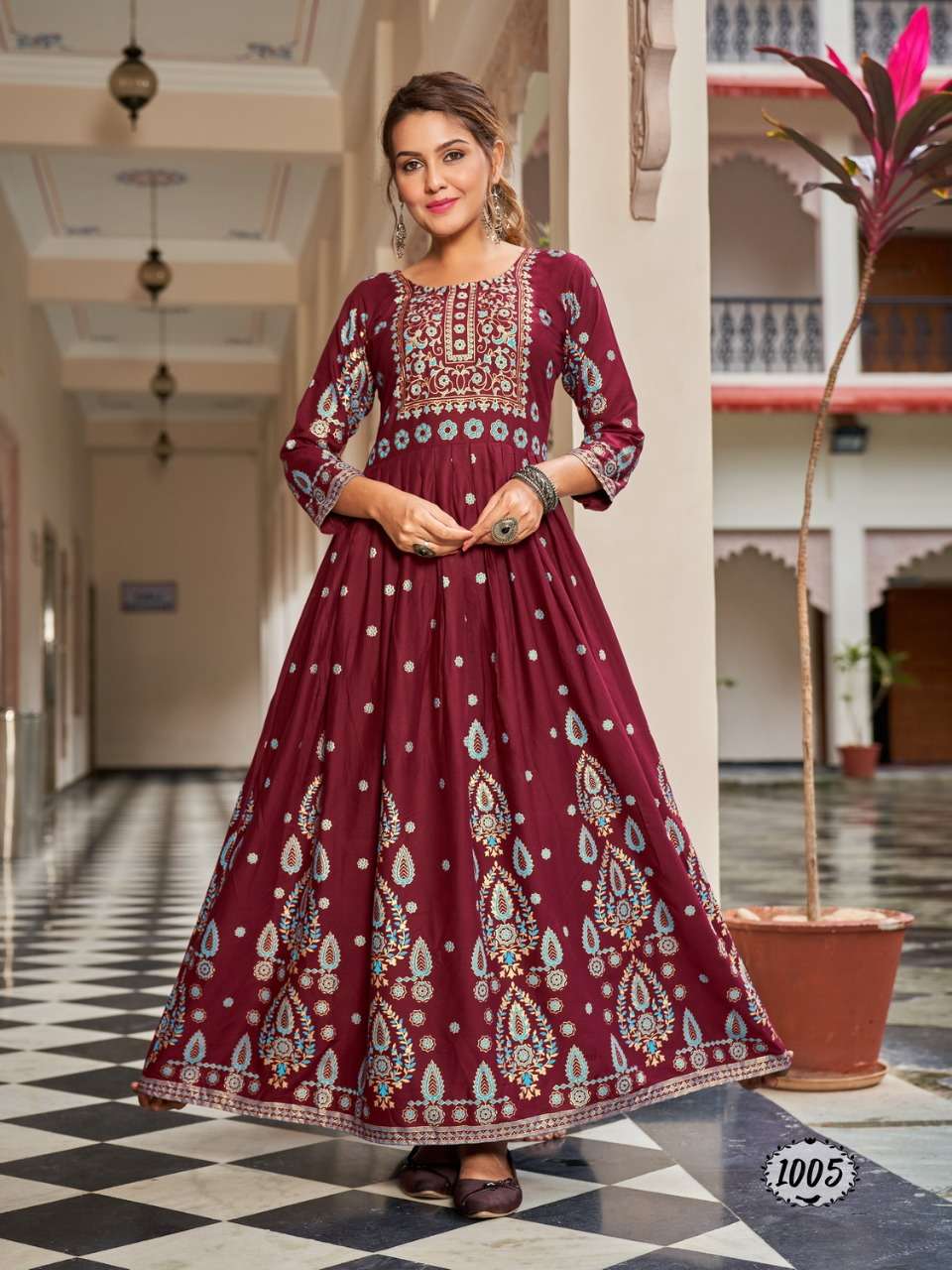 Banwery Flora Catalog Party Wear Flair Gown Wholesale