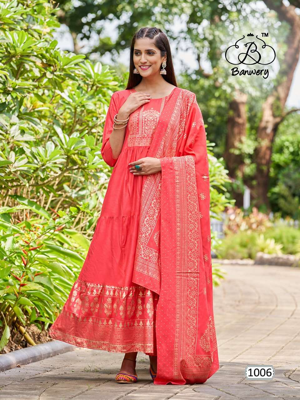 Banwery Ramuloo Ramulaa Catalog Heavy Rayon With Foil print Kurti With Dupatta Wholesale
