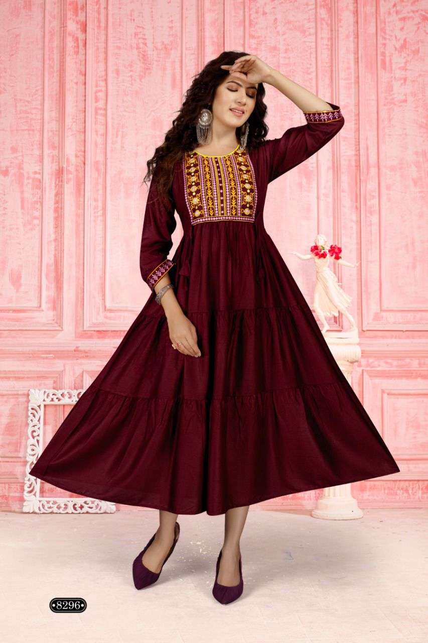 Beautiful full flair gown, long georgette gown for women, Heavy Party