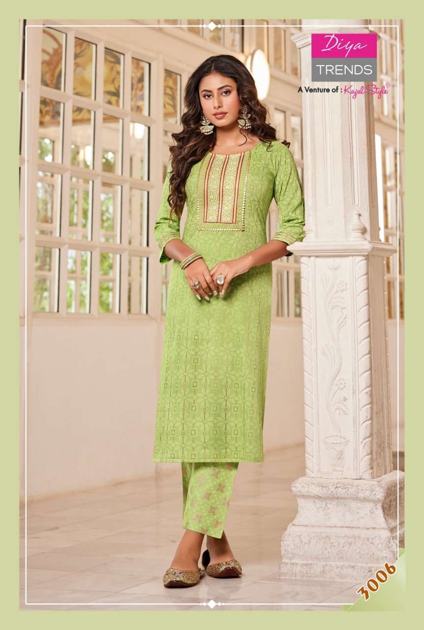 Diya Trends Celebration Vol 3 Catalog Exclusive Wear Kurti With Bottom Wholesale