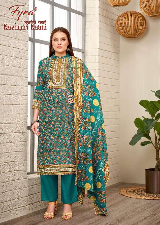 Fyra Kashmiri Kaani Vol 2 Catalog Pashmina Dress materials Wholesale