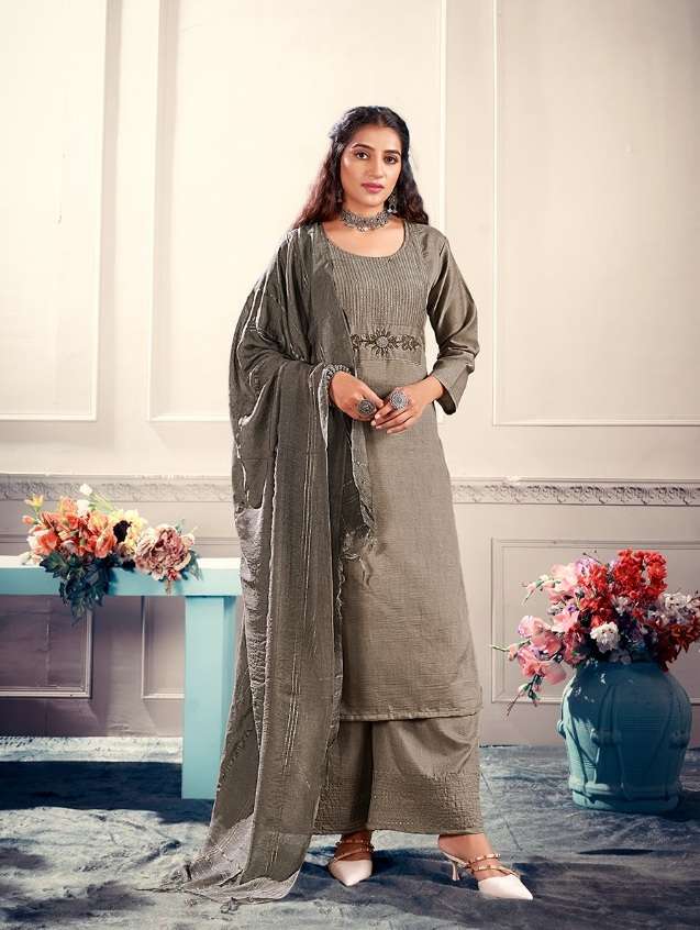 Jinesh Nx Aafreen Catalog Parampara Silk Kurti with Bottom Dupatta Wholesale