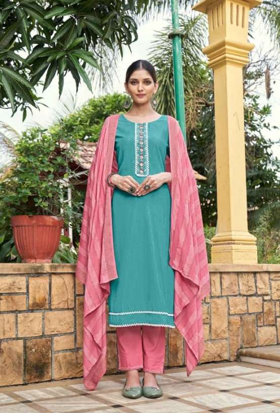 Kalaroop Ultra Catalog Rayon Designer Exclusive Readymade Dress