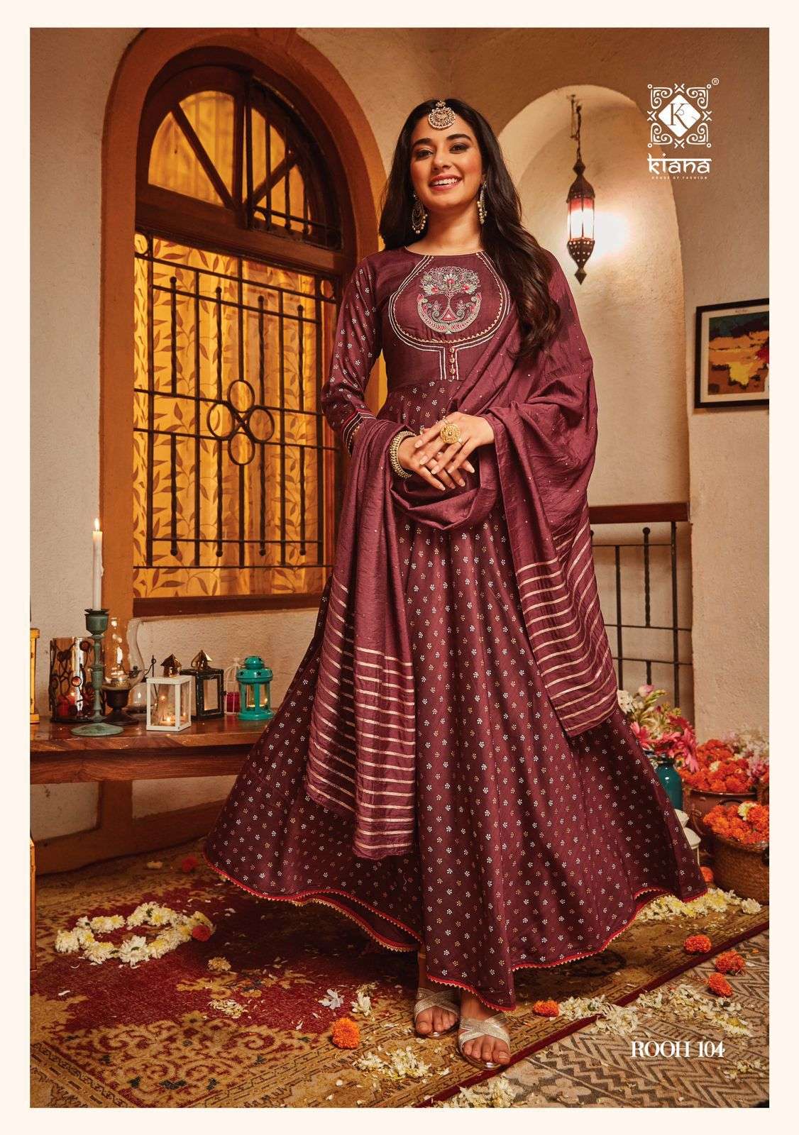 Kiana Rooh Catalog Party Wear Wholesale Kurti With Dupatta