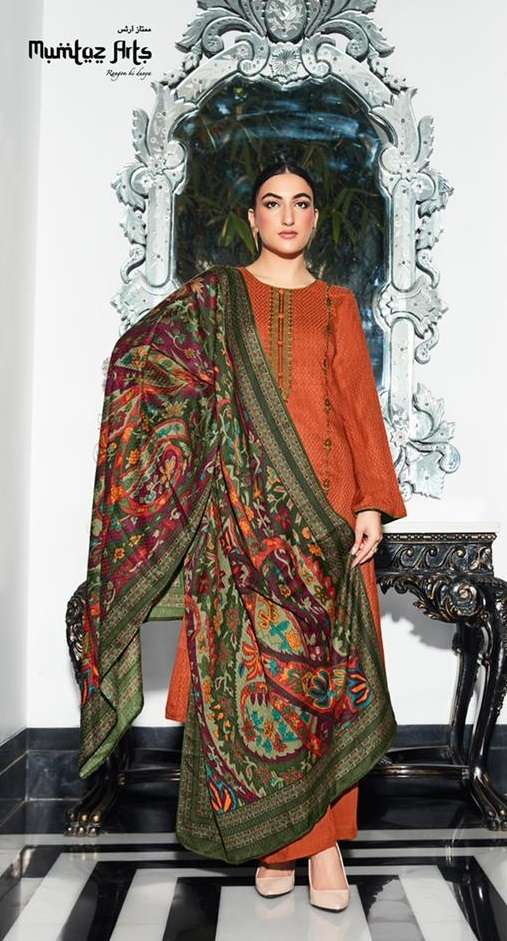 Mumtaz Arts Paisley Shifli Vol 1 Catalog Pashmina Dress materials Wholesale