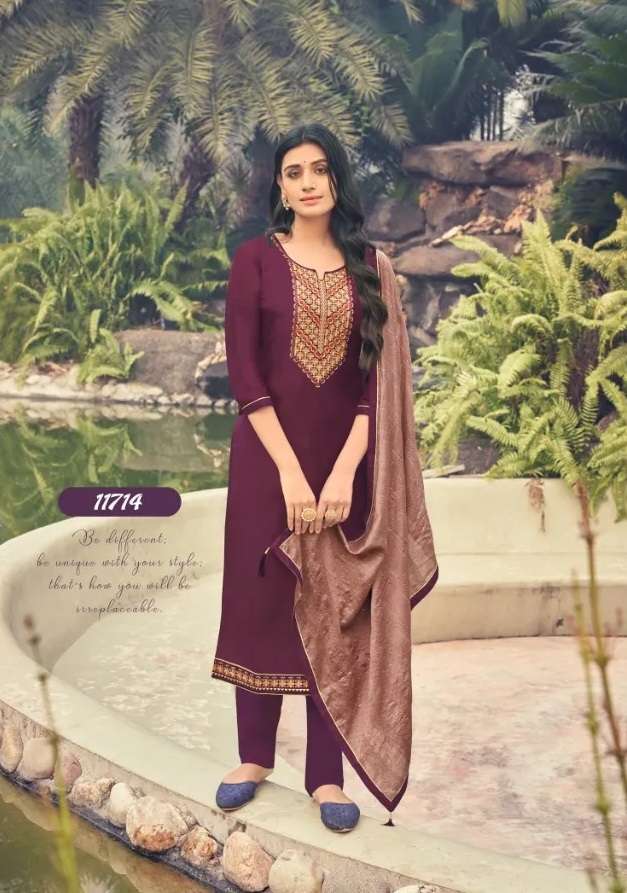 Panch Ratna Saanvi Catalog Silk Regular Wear Wholesale Dress Materials