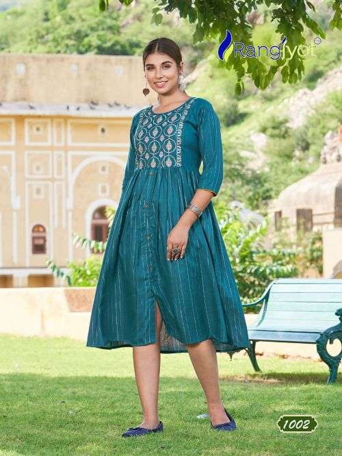 Rangjyot Greciya Vol 2 Catalog Fancy Wear Designer Kurtis