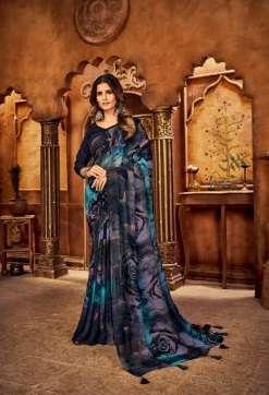Saroj Magic Catalog Fancy Wear Georgette Sarees