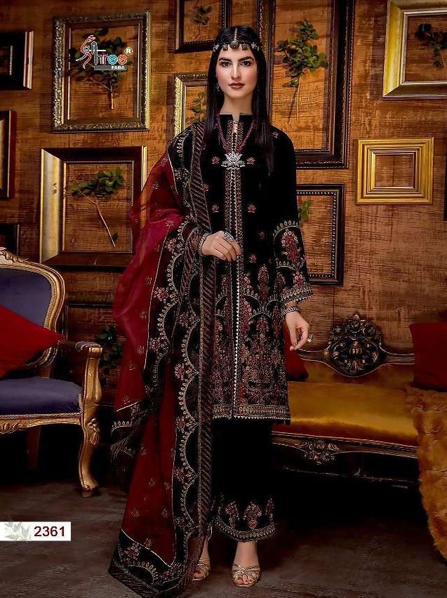 Shree Charizma Velvet Collection Catalog Pakistani Salwar Suits Wholesale