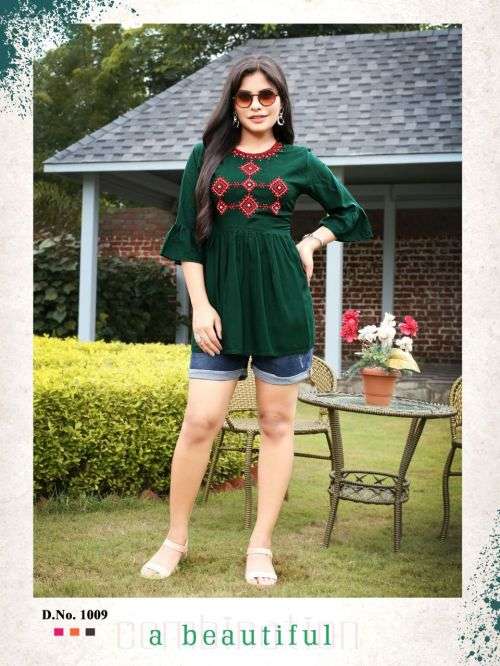 Trendy Honey Vol 2 Catalog Party Wear Western Top Wholesale