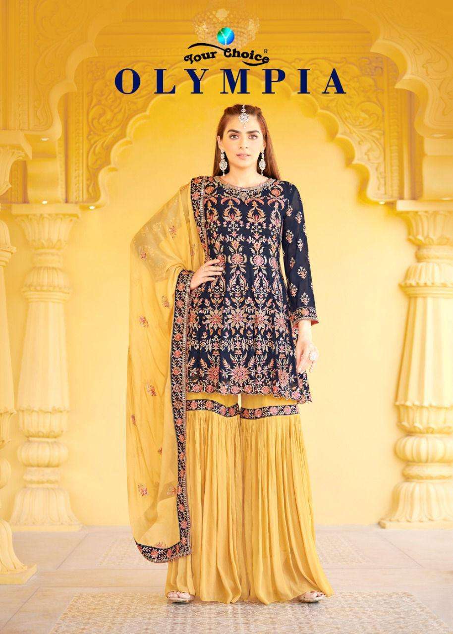 Your Choice Olympia Catalog Georgette Wear Wholesale Pakistani Salwar Suits