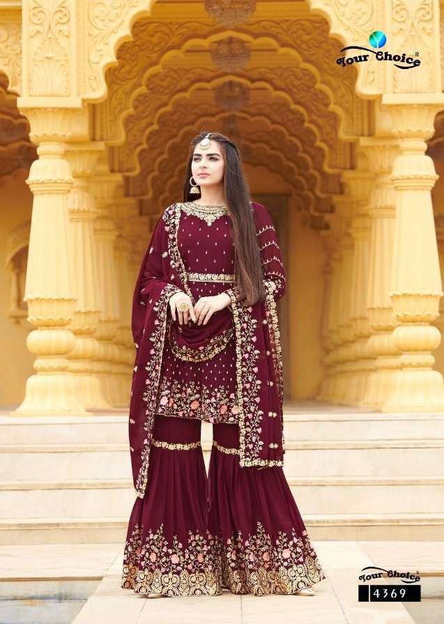 Your Choice Zaraa Vol 12 Catalog Georgette Wear Designer Pakistani Salwar Suits Wholesale