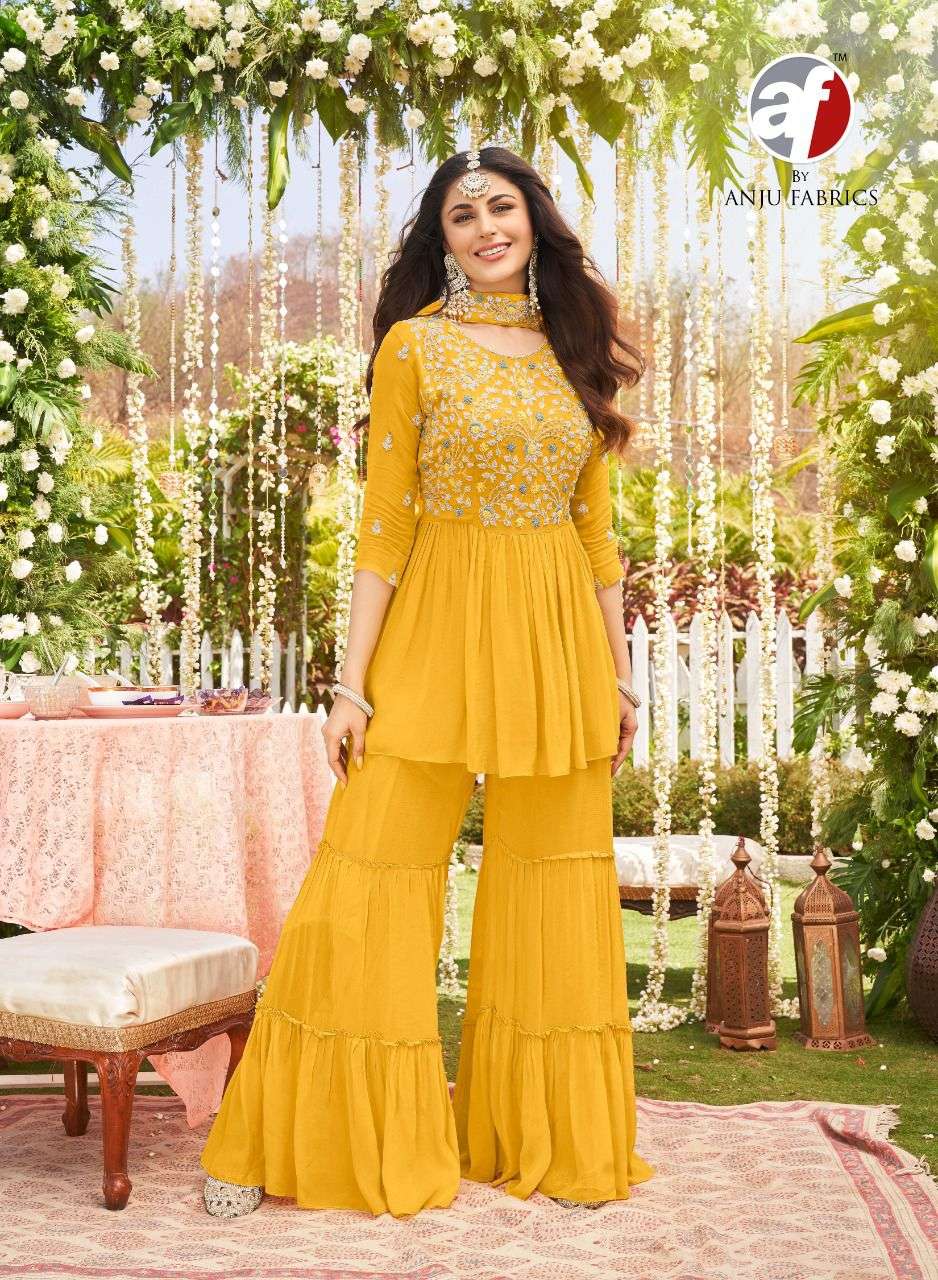 Aashirwad - Fizza Real georgette Real georgette Party Latest Palazzo Style  Salwar Suit Wholesale Catalogue