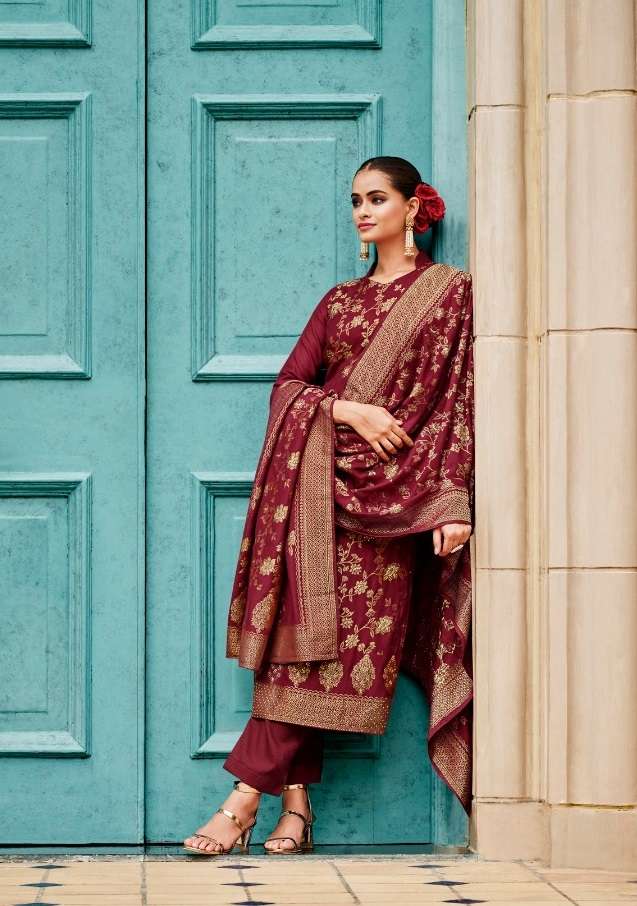 Belliza Gulkayra Catalog Ready Made Exclusive Wear Pashmina Dress Materials Wholesale