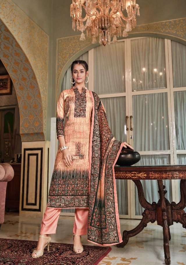 Belliza Nisarg Catalog Premium Wear Woollen Pashmina Dress Materials Wholesale