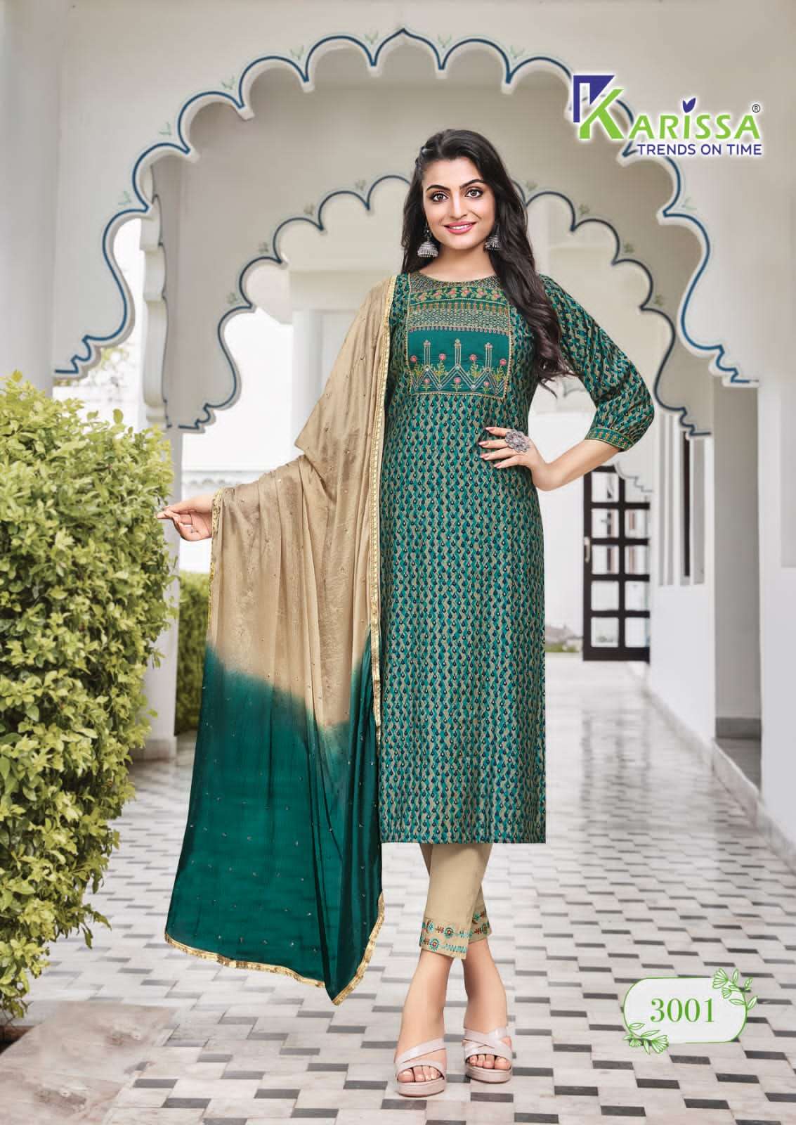 Karissa Siya Vol 3 Catalog Trendy Premium Foil Print Kurti With Bottom Dupatta Wholesale