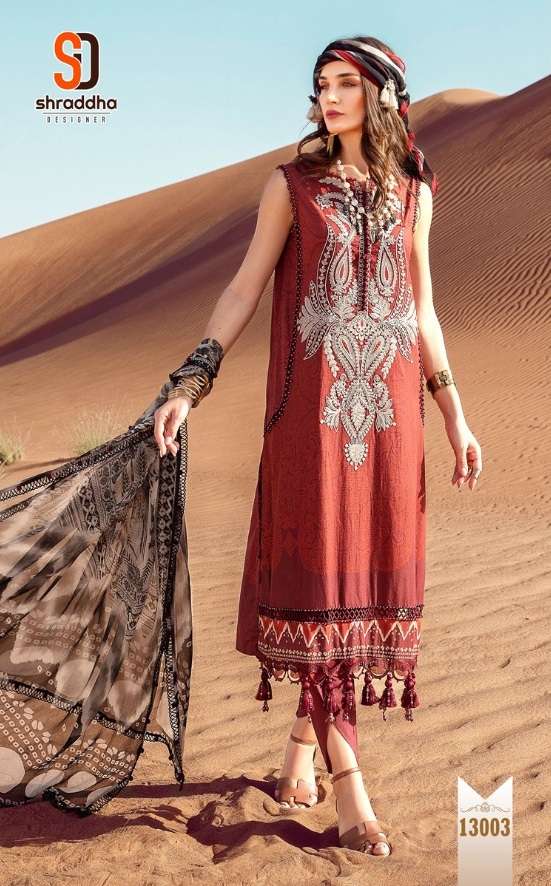 Shraddha M Print Vol 13 Catalog Lawn Cotton Pakistani Salwar Suits Wholesale