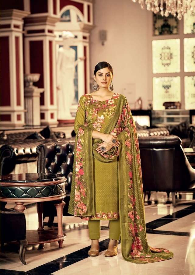 Zulfat Al Marina Catalog Premium Wear Woollen Pashmina Dress Materials Wholesale