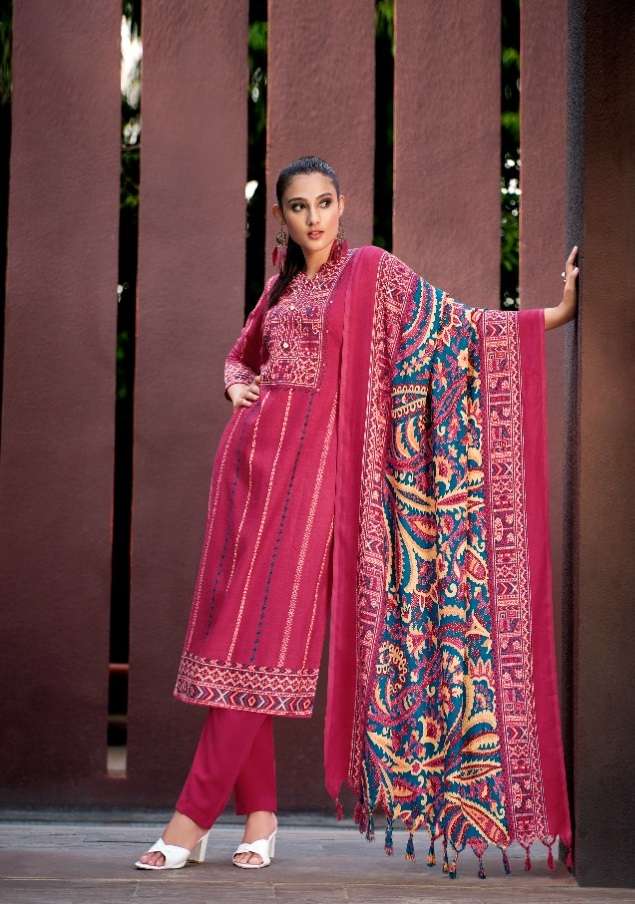 Zulfat Inteha Catalog Ready Made Exclusive Designer Pashmina Dress Materials Wholesale
